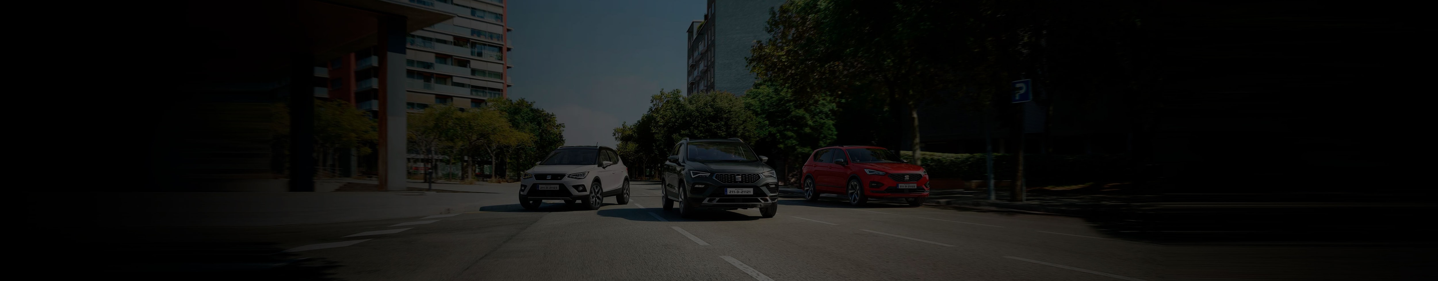 SEAT 2021 SUV range front view parked on road 1