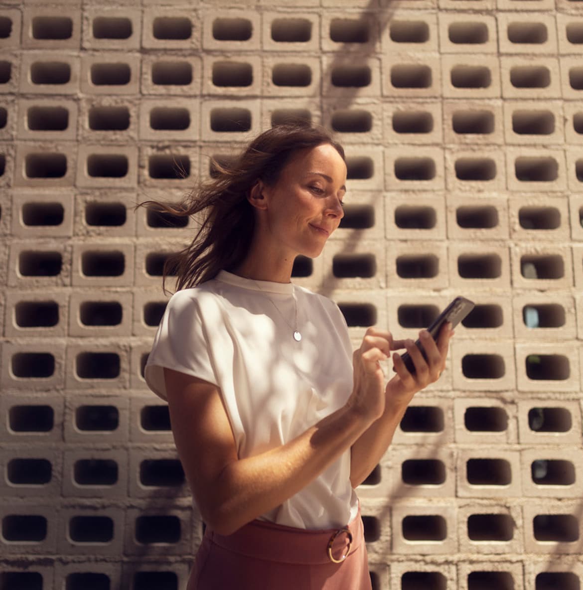 woman on phone