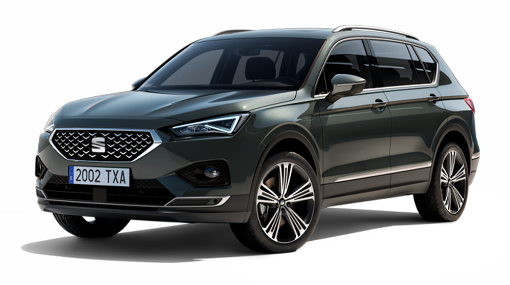 SEAT Tarraco 2021 SUV in dark camouflage colour 1