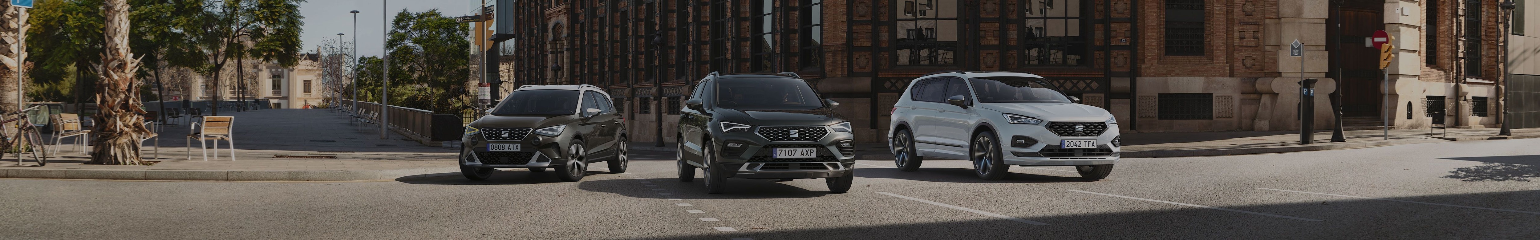 SEAT SUV Range desire red side view