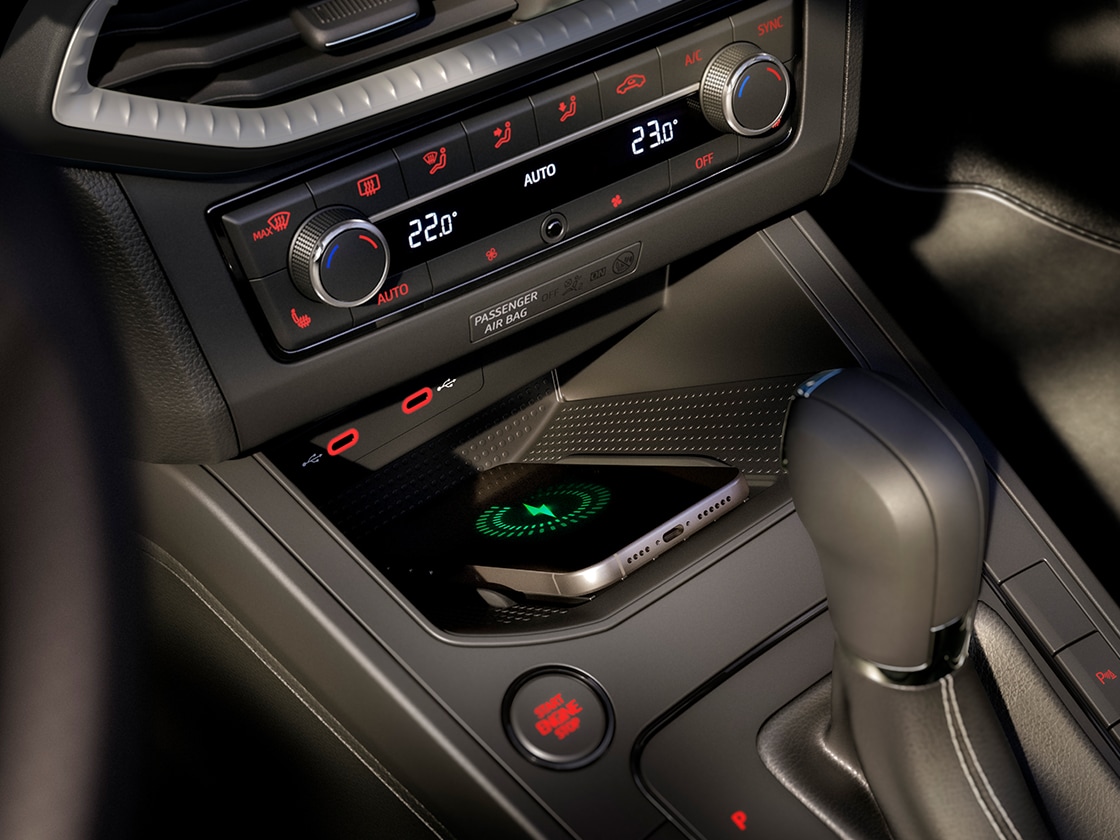 Seat ibiza intetior view that also includes advanced tech, such as the connectivity box, controlled with the centre console  Seat ibiza intetior view that also includes advanced tech, such as the connectivity box, controlled with the centre console