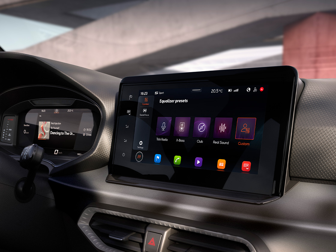 Seat ibiza sound system screen