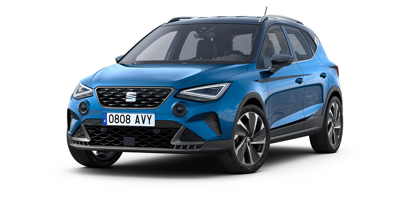 seat arona fr plus sapphire blue colour