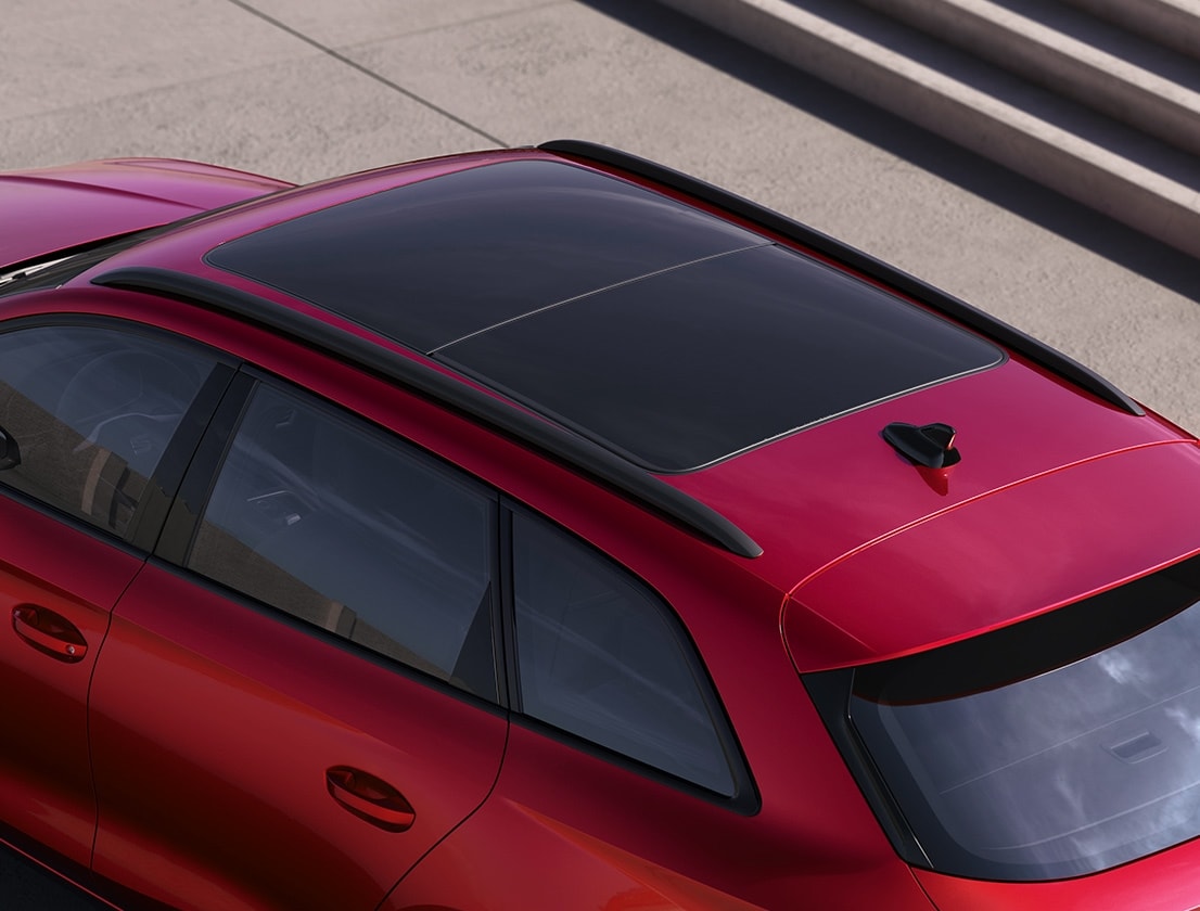 seat leon sportstourer fr trim desire red colour with panoramic roof