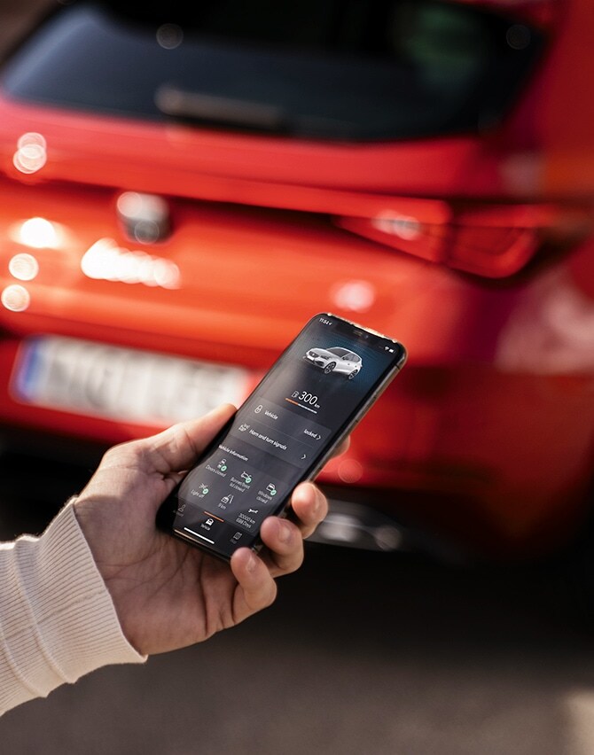 man using seat connect app
