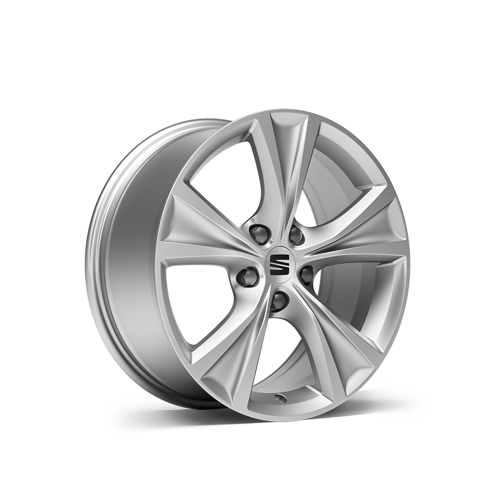  seat leon 17 inch brilliant silver alloy wheel st