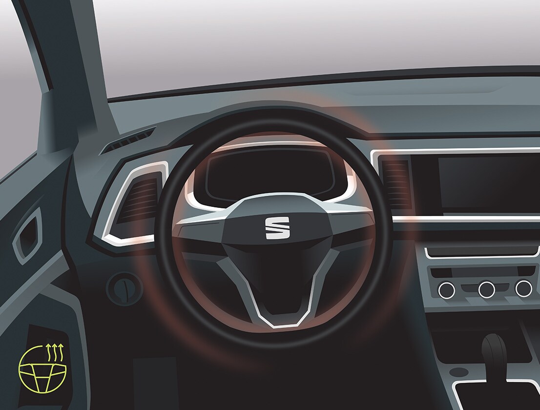 The SEAT Tarraco heated steering wheel