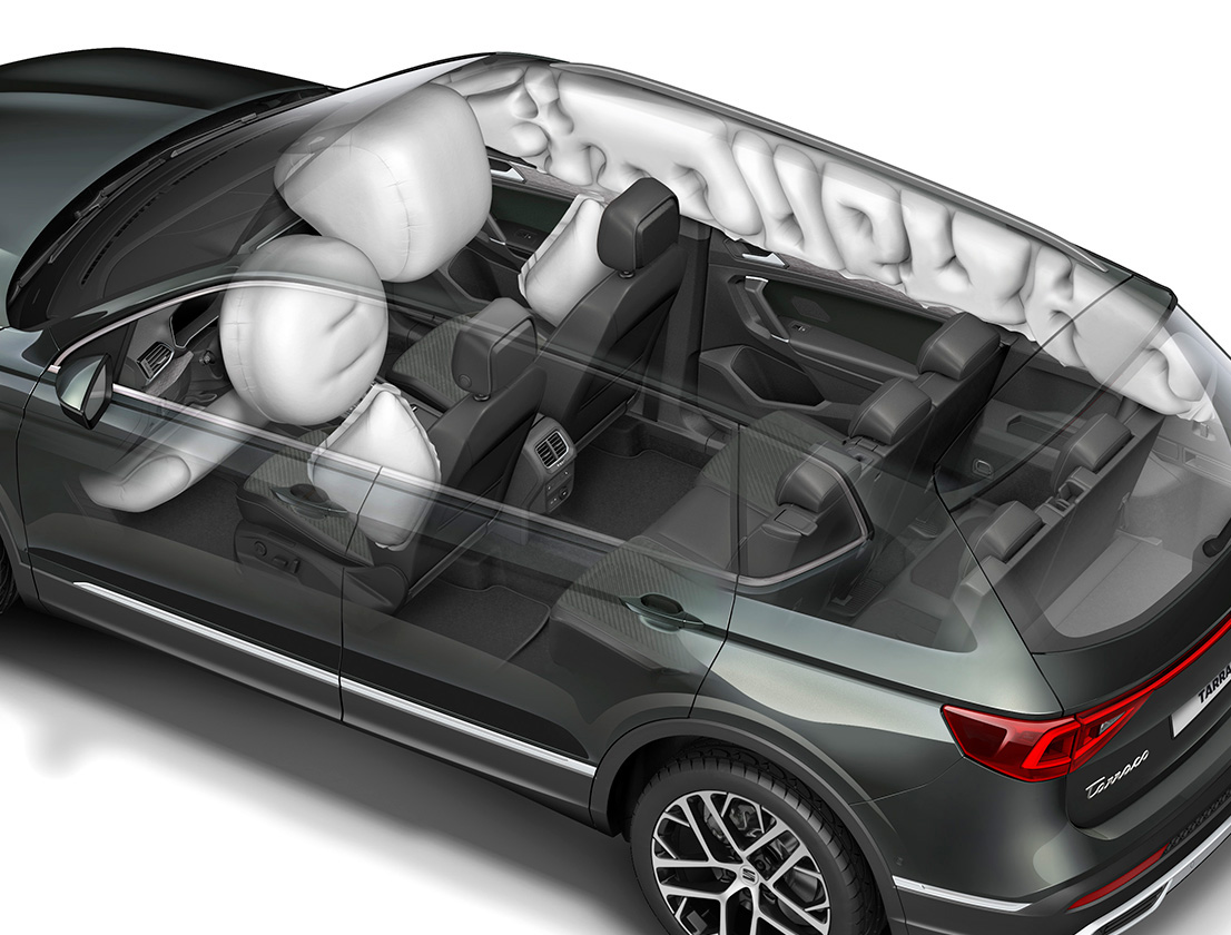 The new SEAT Tarraco XPERIENCE front airbags inflated  