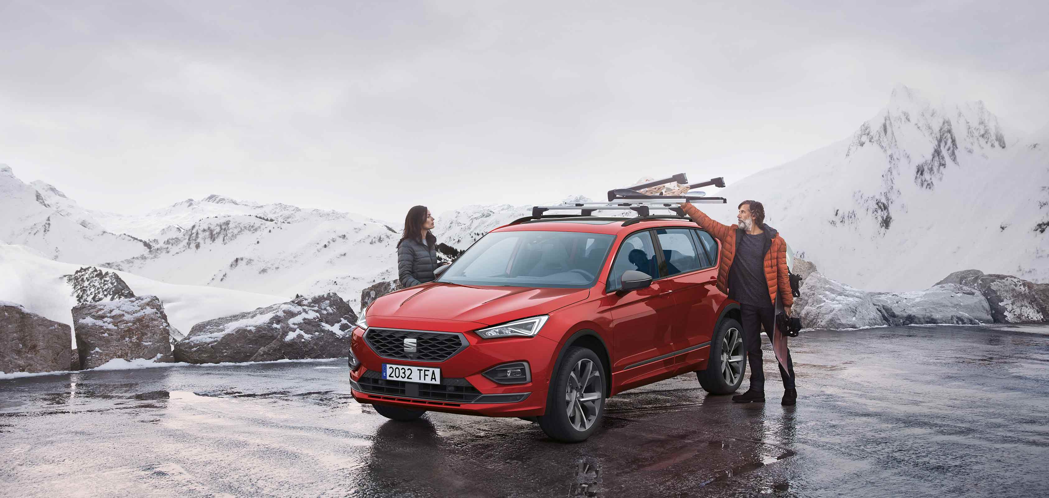 SEAT Tarraco SUV 7 seater ski rack accessory