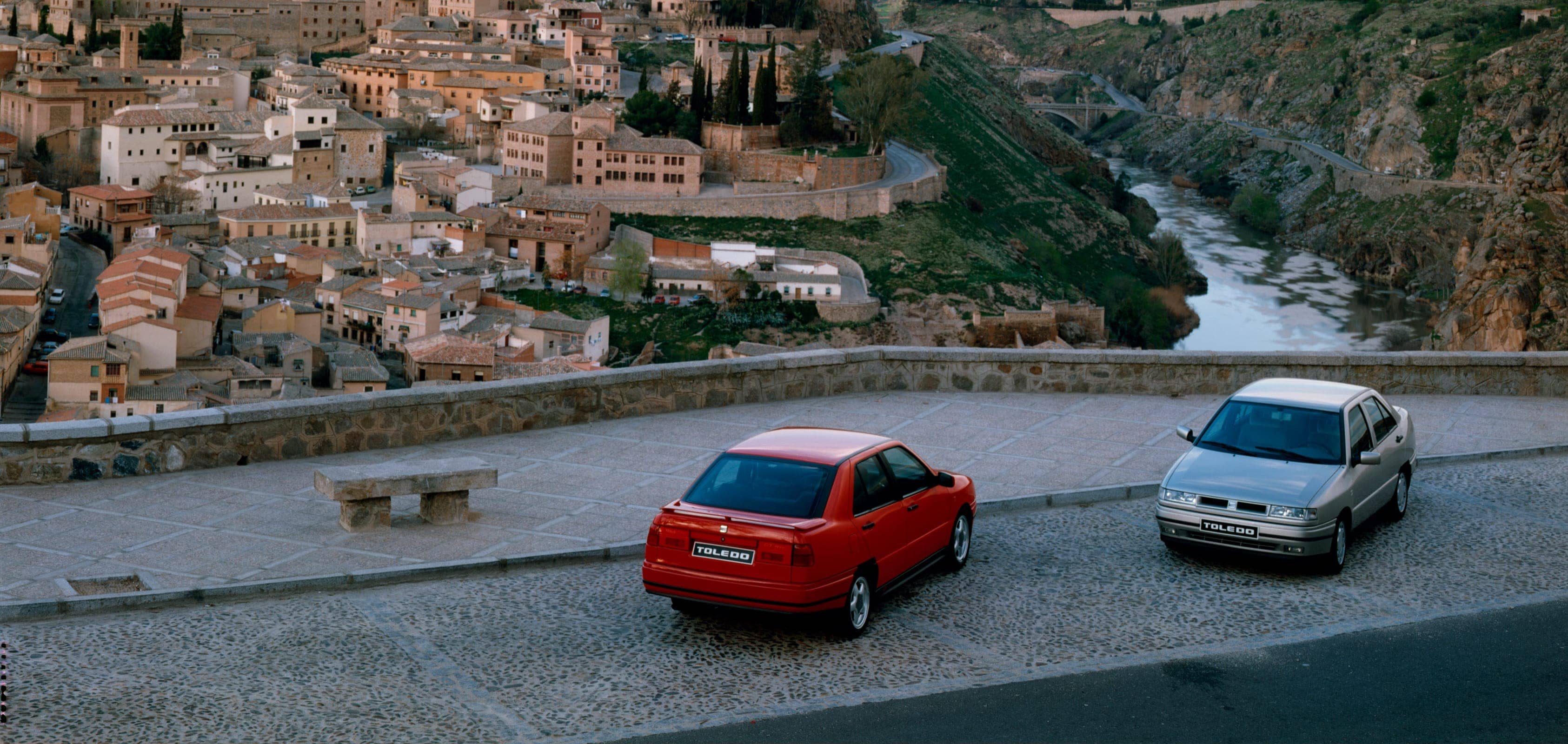 Vintage Classic SEAT Toledo on street