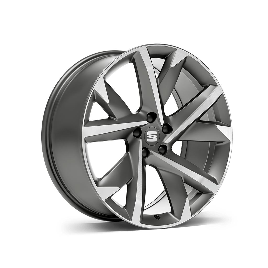 SEAT Tarraco SUV 7 seater design alloy wheels 20 inch grey cosmo machined supreme