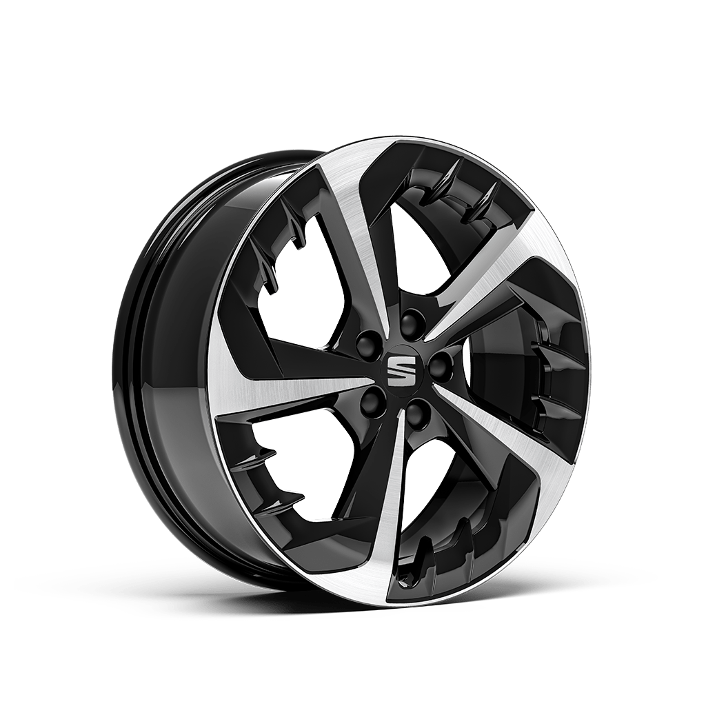SEAT Ibiza Performance alloy wheel 18 inch Black R Machined 
