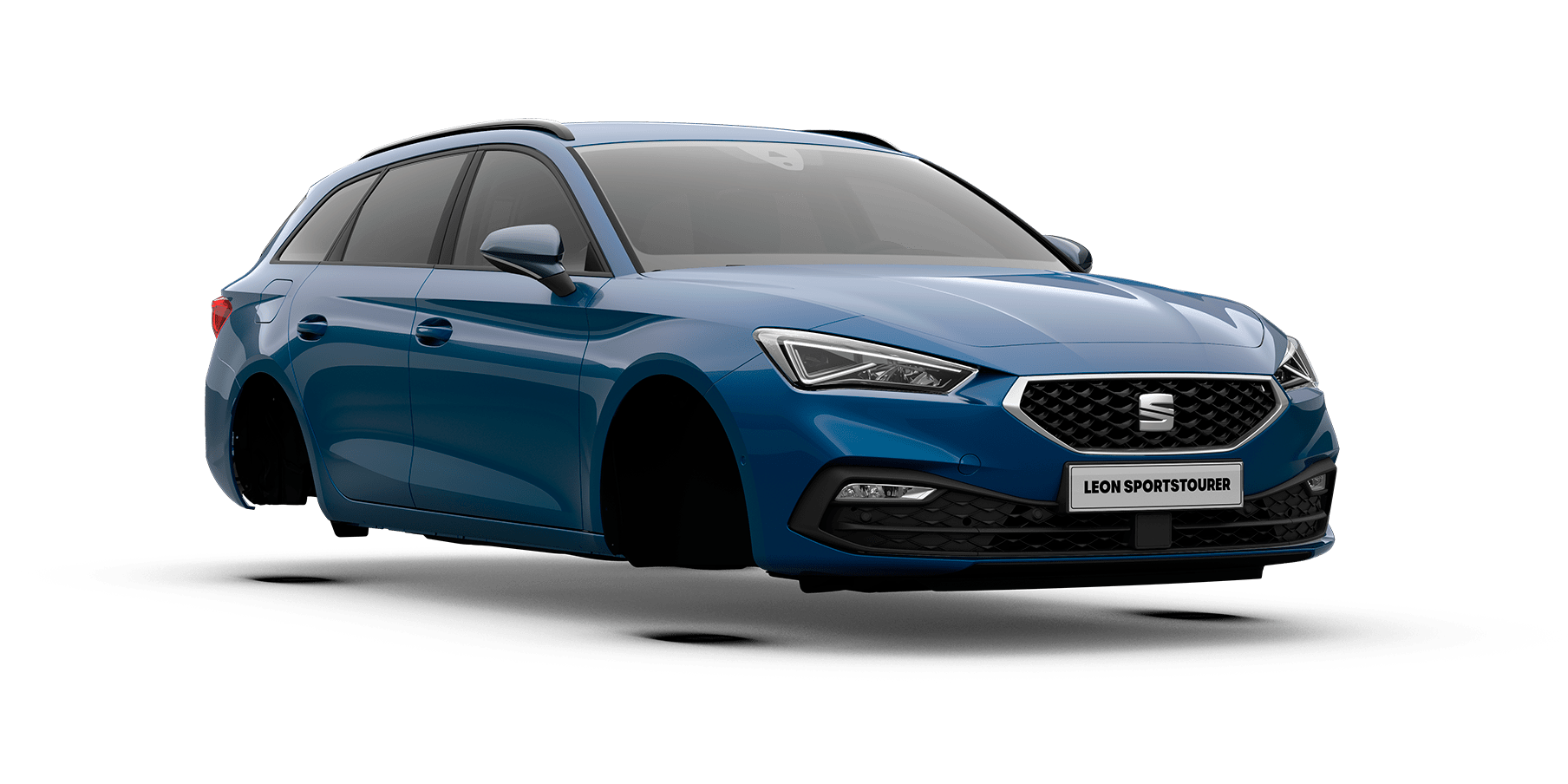 seat leon sapphire blue colour 