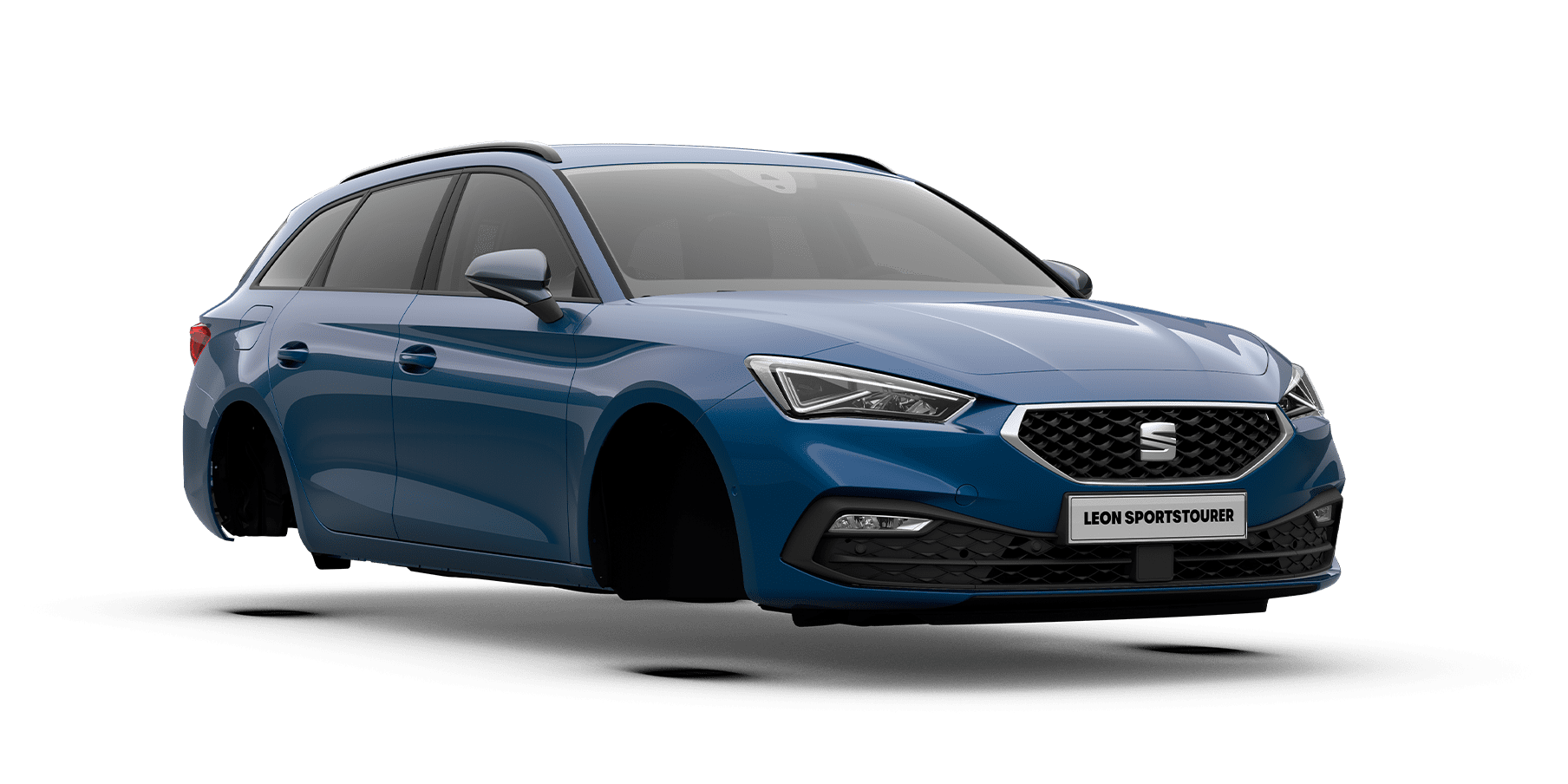 seat leon sapphire blue colour 